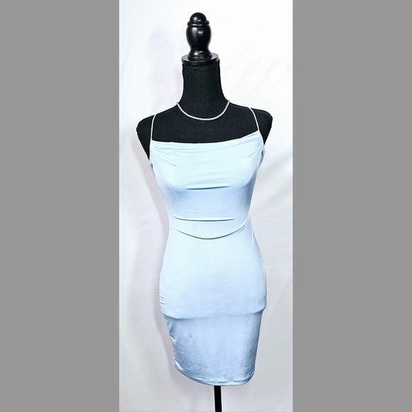 S Lovely Sky Blue Dress - Picture 1 of 4